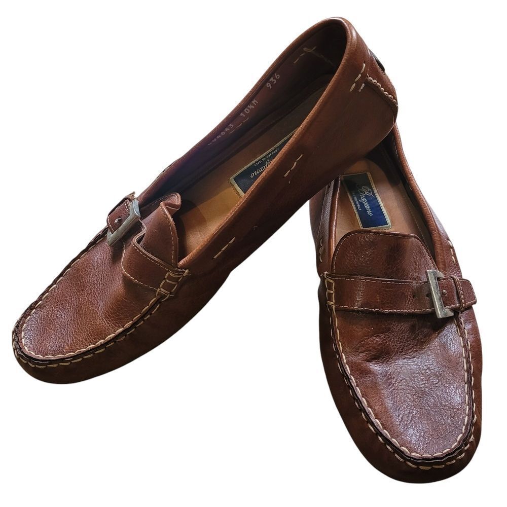 Bragano brown Leather mens Loafers